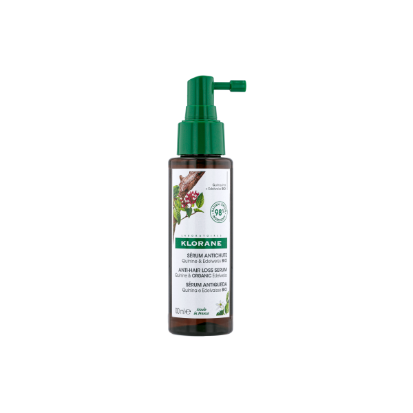 KLORANE SERUM ANTICAIDA A LA QUININA Y EDELWEISS BIO 1 FRASCO CON PULVERIZADOR 100 ML