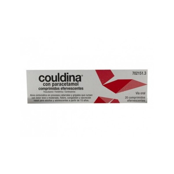 COULDINA CON PARACETAMOL 20 COMPRIMIDOS EFERVESC