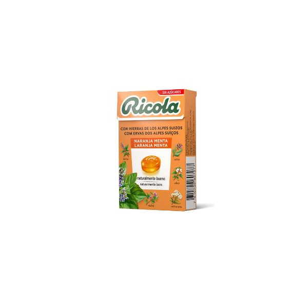 RICOLA CARAMELOS SIN AZUCAR NARANJA 50 g