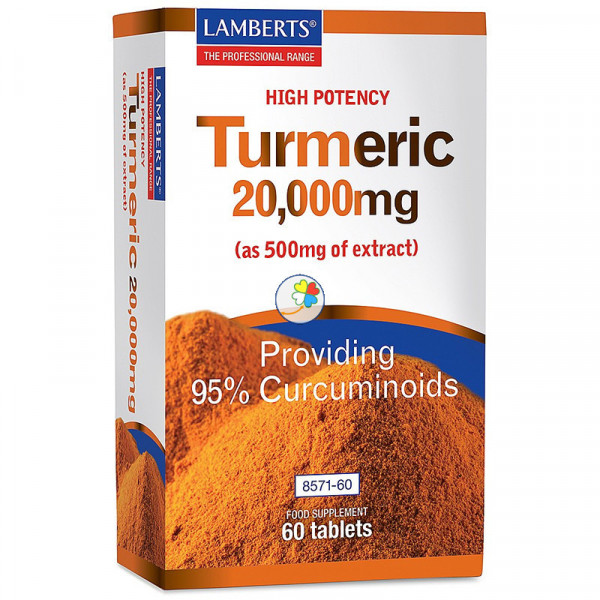CURCUMA 20.000 (TURMERIC ) 60 CÁPSULAS LAMBERTS