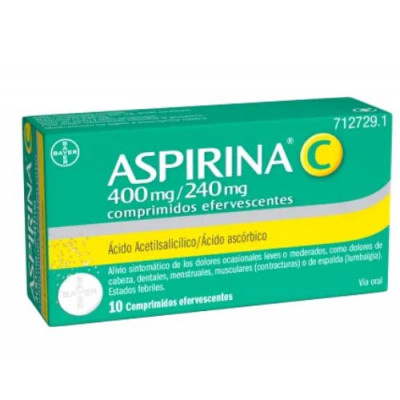 ASPIRINA C 400/240 MG 10...