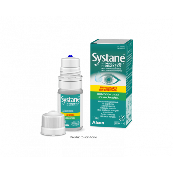 SYSTANE HIDRATACION GOTAS OFTALMICAS LUBRICANTES SIN CONSERVANTES 1 FRASCO 10 ML