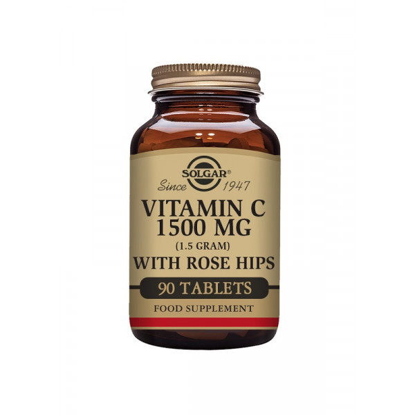 SOLGAR ROSE HIPS C 1500MG90COM