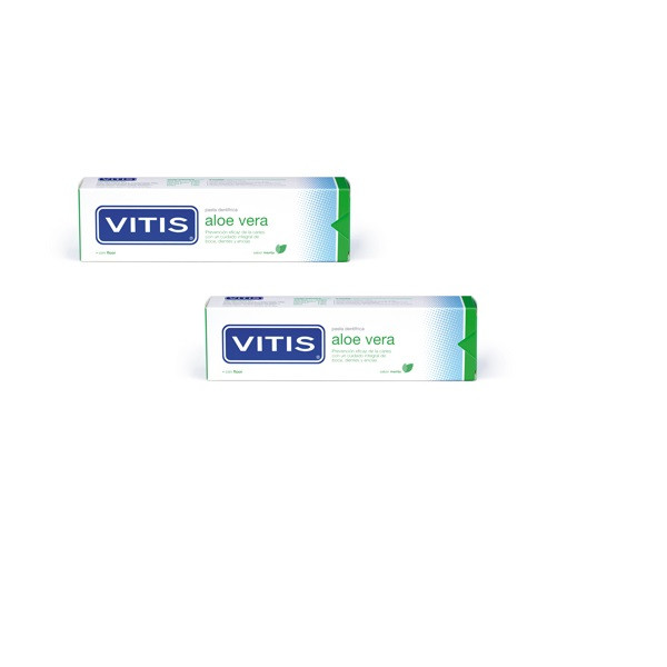 Vitis Aloe Vera Pasta Dentífrica 150 ml 2 Uds | Cuidado diario de encías