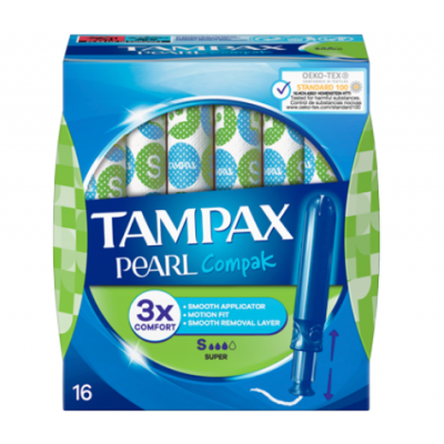 TAMPAX COMPAK PEARL SUPER 16 U