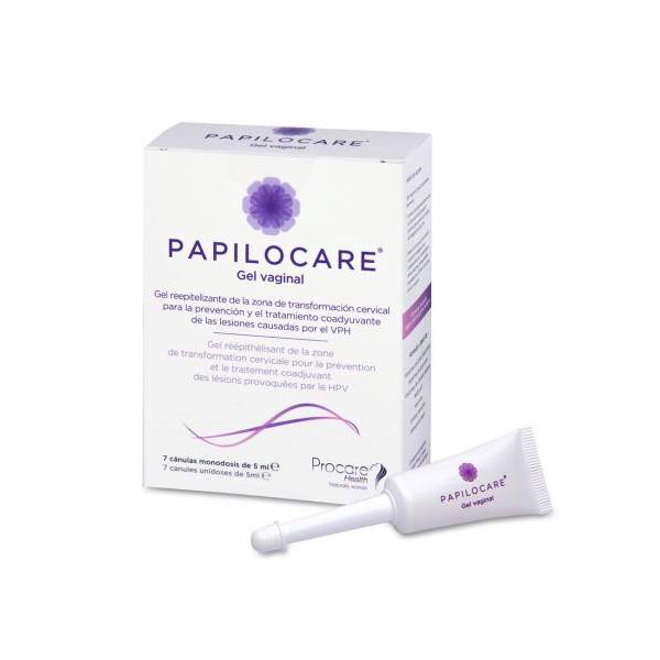 PAPILOCARE GEL VAGINAL 7 CANULAS 5 ML