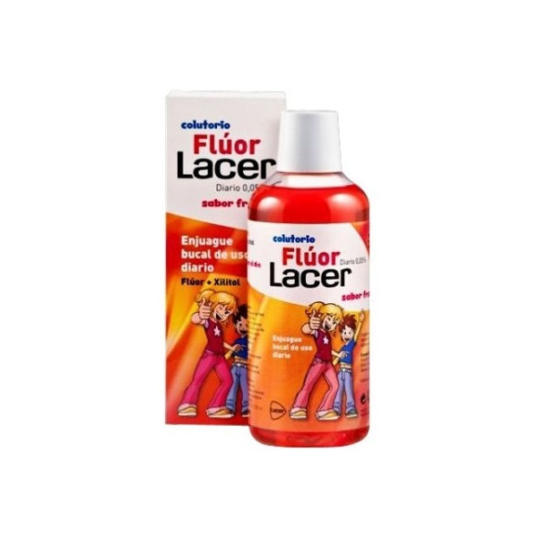 LACER FLUOR DIARIO JUNIOR FRESA 500 ML