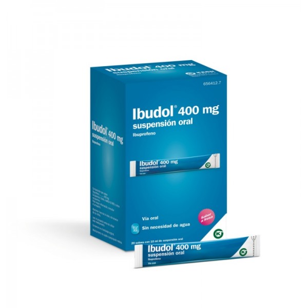 IBUDOL 400 MG 20 SOBRES SUSPENSION ORAL