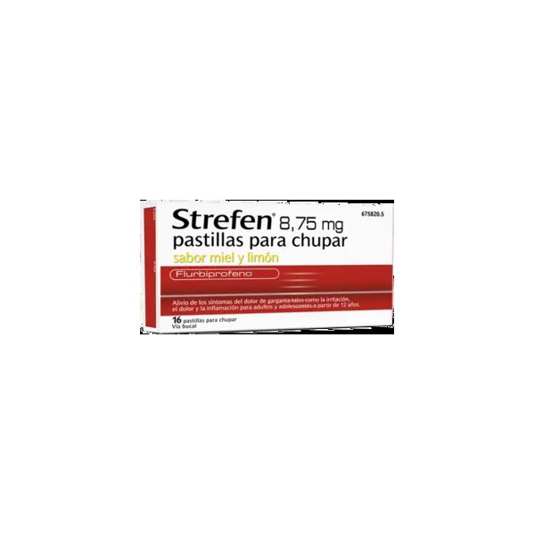 STREFEN 8.75 MG 16 PASTILLAS PARA CHUPAR MIEL Y LIMÓN
