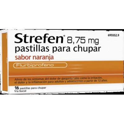 STREFEN 8.75 MG 16 PASTILLAS PARA CHUPAR NARANJA