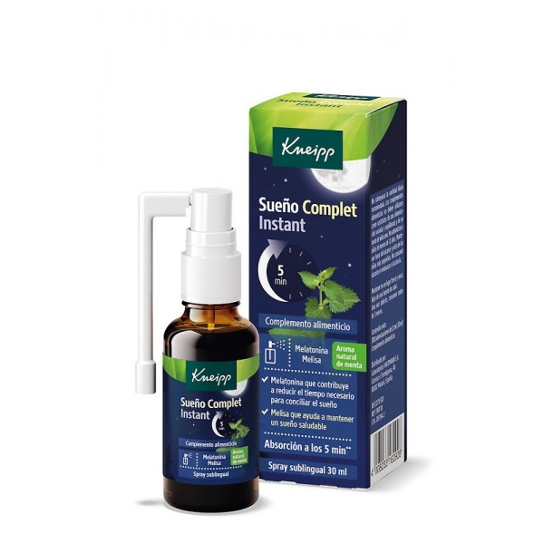 KNEIPP SUEÑO COMPLET INSTANT 1 SPRAY SUBLINGUAL 30 ML SABOR MENTA