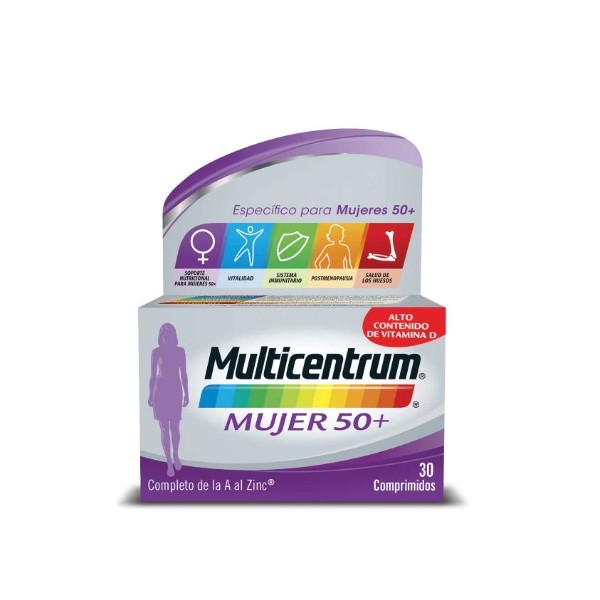 MULTICENTRUM MUJER 50+ 30 COMPRIMIDOS
