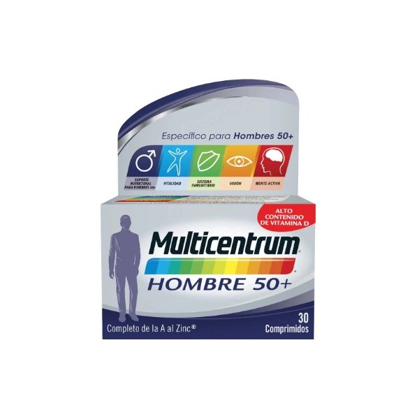 MULTICENTRUM HOMBRE 50+ 30 COMPRIMIDOS
