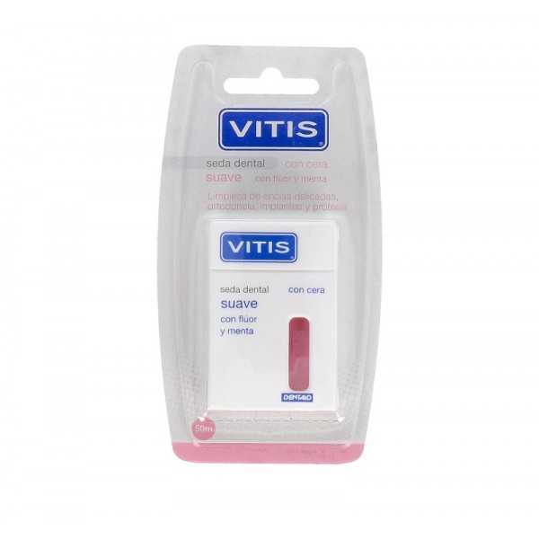 VITIS SEDA DENTAL CON FLUOR Y MENTA SUAVE 50 m