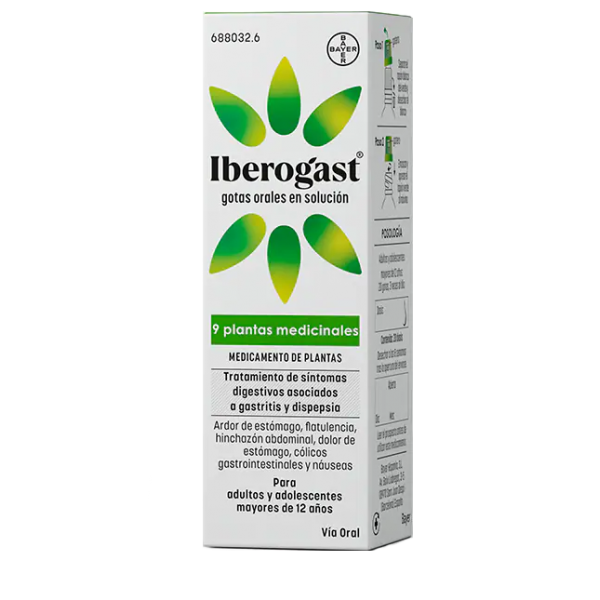 IBEROGAST GOTAS ORALES SOLUCION 20 ML