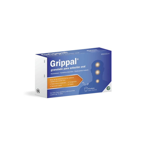 KERNGRIP (GRIPPAL) 650/4/10 MG 10 SOBRES GRANULADO SOLUCIO