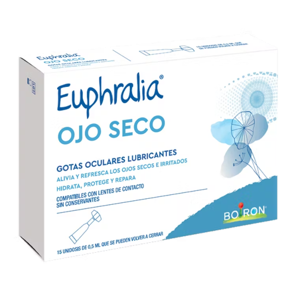 EUPHRALIA OJO SECO GOTAS OCULARES LUBRICANTE 15 UNIDOSIS 0,5 ML