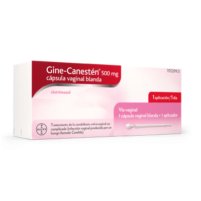 GINE CANESTEN 500 MG 1 CAP...