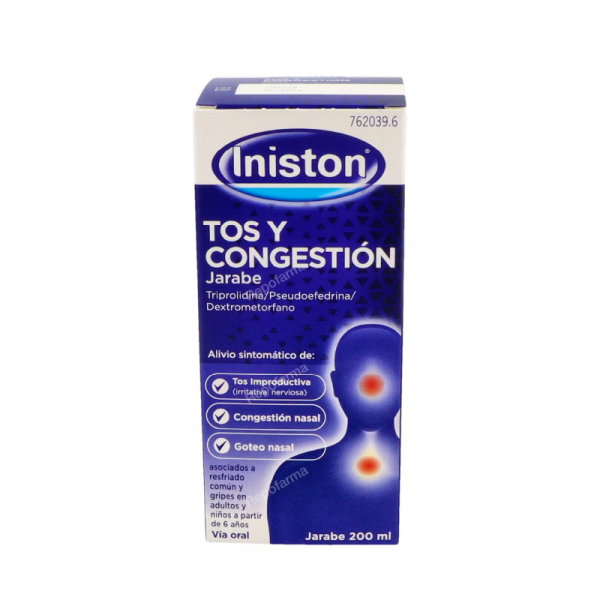 INISTON ANTITUSIVO Y DESCONGESTIVO JARABE 200 ML