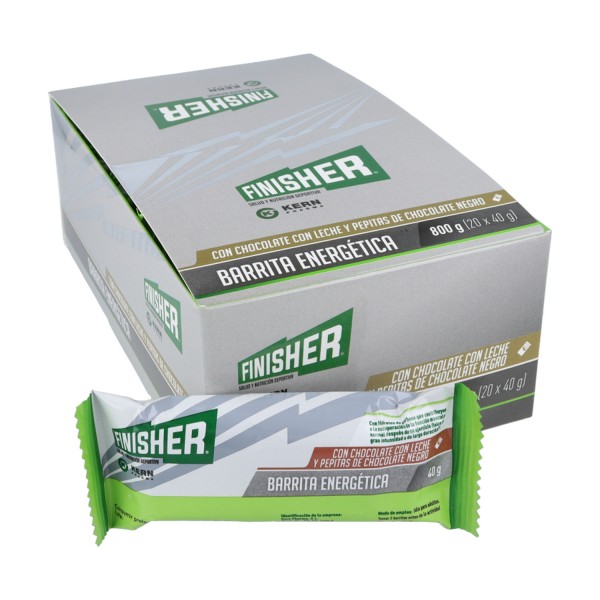FINISHER BARRITA ENERGETICA | BARRITAS SABOR CHOCOLATE CON LECHE Y PEPITAS