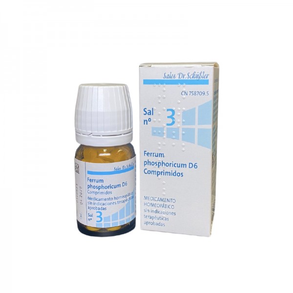 Dr. Schüssler Sal Nº 3 Ferrum Phosphoricum D6 | 80 comprimidos