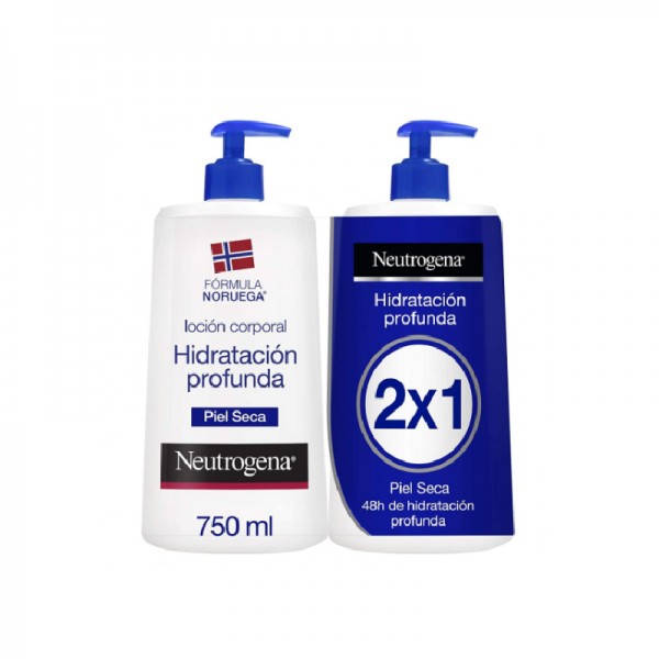 NEUTROGENA FORMULA NORUEGA HIDRATACION PROFUNDA LOCION CORPORAL RAPIDA ABSORCION PIEL SECA 2 ENVASES