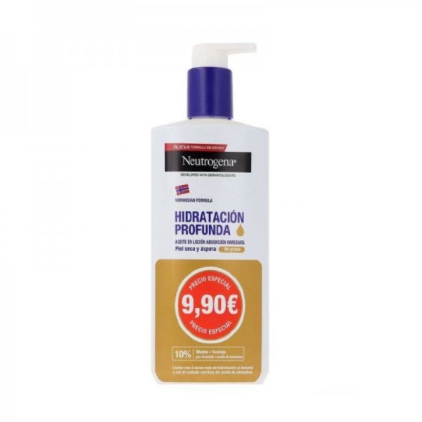 NEUTROGENA HIDRATACION PROFUNDA ACEITE EN LOCION 1 ENVASE 400 ML PACK PROMOCIONAL