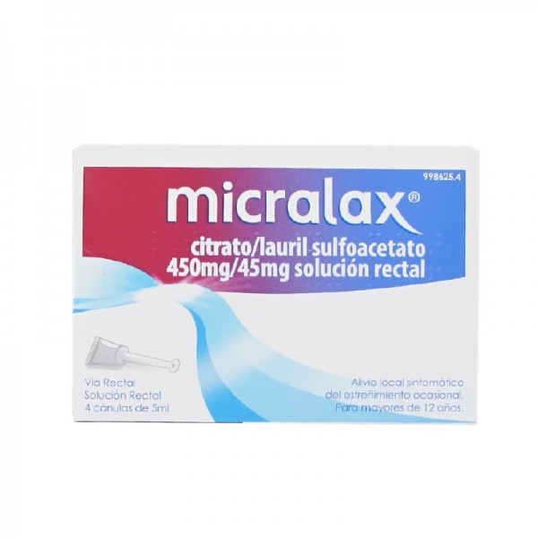 MICRALAX EMULSION RECTAL 4 MICROENEMAS 5 ML