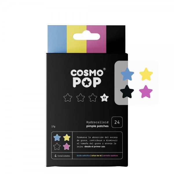 CosmoPop Parches Hidrocoloides Para Granos | 24 Estrellas