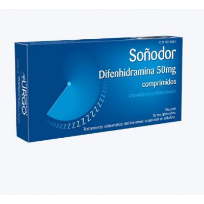 SOÑODOR 50 MG 16 COMPRIMIDOS