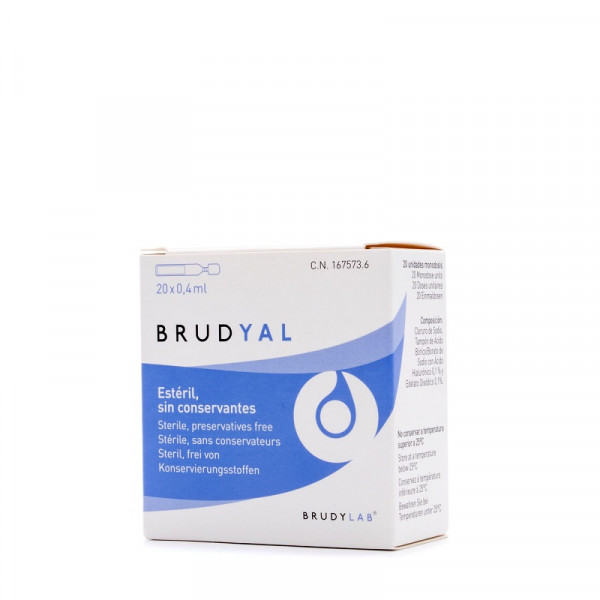 BRUDYAL SOLUCION HUMECTANTE 0,4 ML 20 MONODOSIS