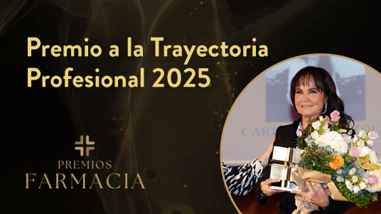 Premio a la Trayectoria Profesional en los Premios Farmacia 2025.