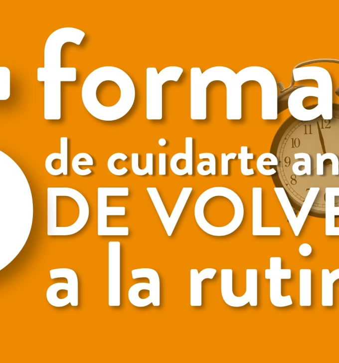 ¿Tu cuerpo está notando el final del verano? 5 formas de cuidarte antes de volver a la rutina
